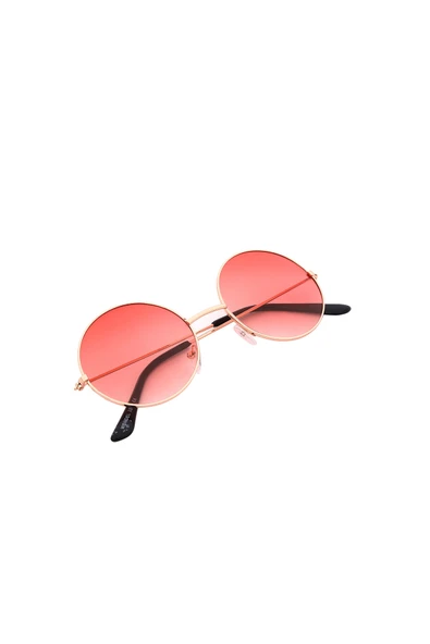 Vipfoni Unisex Pembe Metal Yuvarlak Çerçeve Güneş Gözlüğü ürün görseli 1