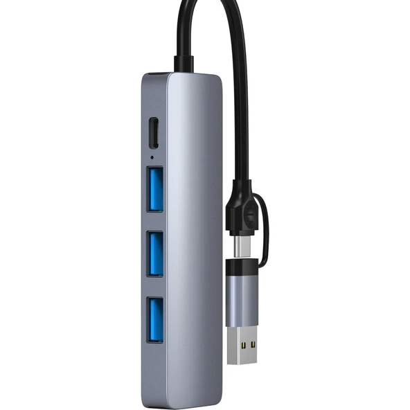 TAPLIN 5 IN 2 TYPE-C USB HUB - Resim 2