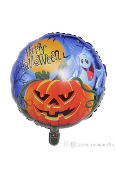 Vipfoni Happy Halloween Balkabağı Folyo Balon 18 inç ürün görseli 1