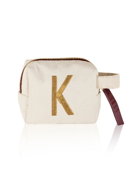 Harf Nakışlı Çanta K 14x12 cm ürün görseli 1