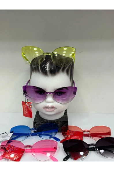 Vipfoni Unisex Yeni Model Kristal Çocuk Gözlüğü Mavi ürün görseli 1
