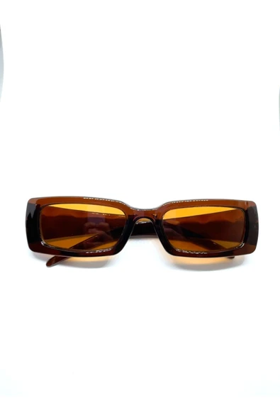 Vipfoni Dikdörtgen Kahverengi Güneş Gözlüğü ürün görseli 1