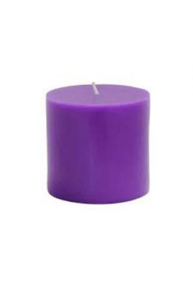 Vipfoni Silindir Mum 8 x 8 cm Mor ürün görseli 1