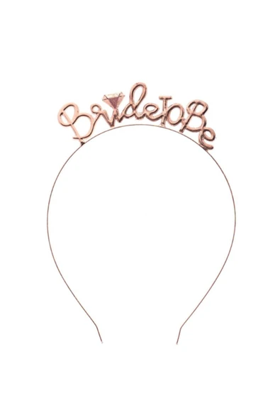 Vipfoni Metal Bride To Be Gelin Tacı Rose Gold ürün görseli 1
