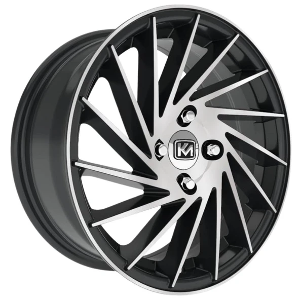 Kormetal 15 inç 4*100 ET34 Parlak Siyah Jant Takımı (J-5327) ürün görseli 1