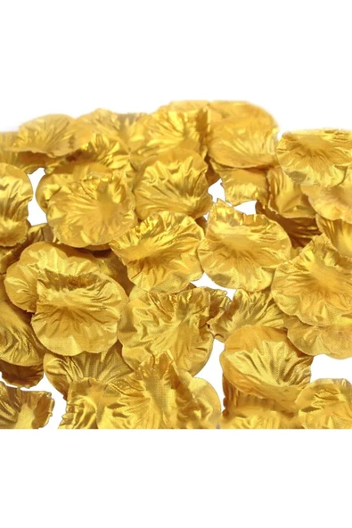 Vipfoni Özel Günlerizde Kumaş Gül Yaprakları Düğün, Parti, Ev, Oteİ için Sevgililer Günü Dekorasyonu 200 Ad Gold ürün görseli 1