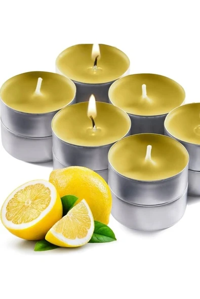 Vipfoni Meyve Kokulu Tealight Mum Sarı ürün görseli 1