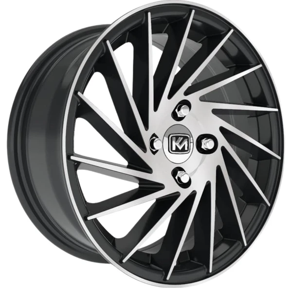 Kormetal 14 inç 4*100 ET35 Parlak Siyah Jant Takımı (J-5325) ürün görseli 1