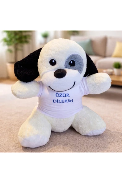 Vipfoni Özür Dilerim Tişörtlü Sevimli Peluş Köpek ürün görseli 1