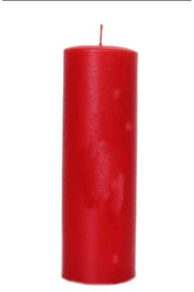 Vipfoni Silindir Mum 5 x 15 cm Kırmızı ürün görseli 1
