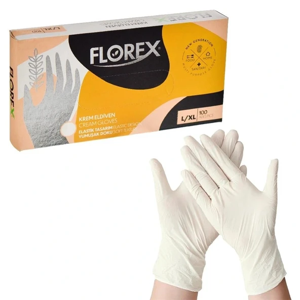 Florex Bej Eldiven L Beden - Resim 2
