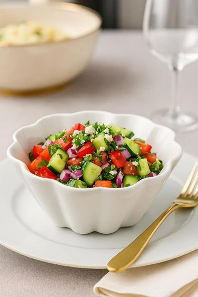 Sezka Life Papatya Salata Kasesi Servis Kasesi Salata Karıştırma Kasesi Fırın Kabı 20x10 cm ürün görseli 1