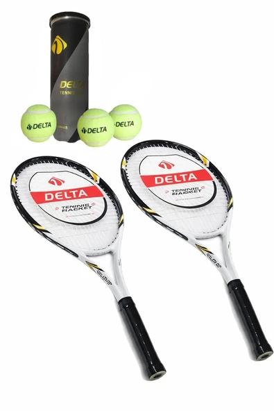 2 Adet Valley 27 İnç L2 Grip Yetişkin Tenis Raketi + 2 Adet Tenis Çantası + 3 Adet Prof. Maç Topu ürün görseli 1