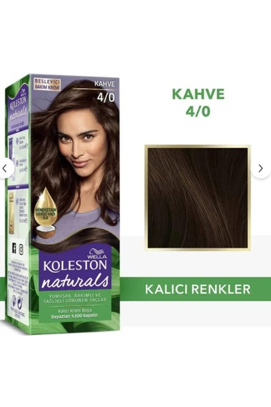 Wella Koleston Saç Boyası Naturals 4/0 Kahve ürün görseli 1