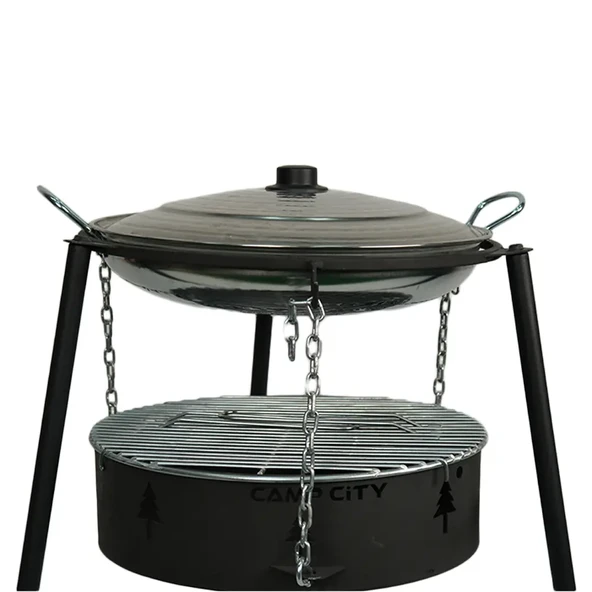 3 Ayaklı Şömine Barbekü Set - Resim 2