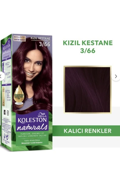 Wella Koleston Naturals Saç Boyası 3/66 Kızıl Kestane ürün görseli 1