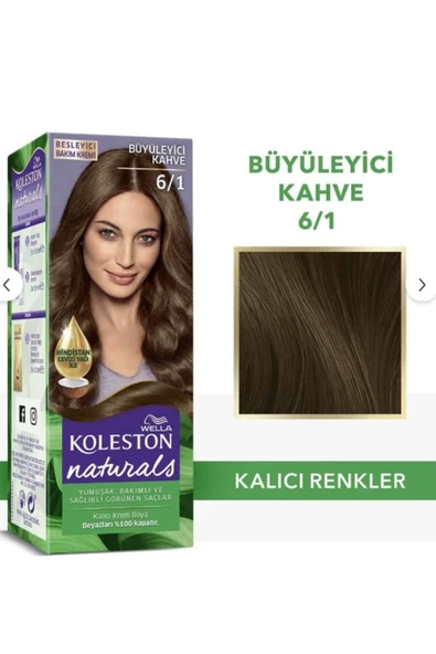 Wella Koleston Saç Boyası Naturals 6/1 Büyüleyici Kahve ürün görseli 1