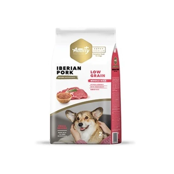 Amıty Süper Premium Low Düşük Tahıllı Yetişkin Mini Adult Iberıan Pork Köpek Maması 2 Kg ürün görseli 1
