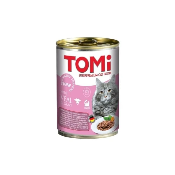 Tomi Kedi Buzağı Etli Yaş Mama 400g ürün görseli 1