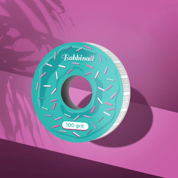 Staleks BobbiNail Zımpara Yedeği Yapışkanlı Yedek Rulo Zımpara 100 Grit ürün görseli 1