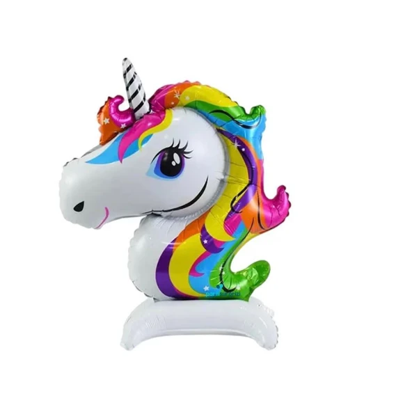 Gökkuşağı Unicorn Ayaklı Folyo Balon 1 Adet ürün görseli 1