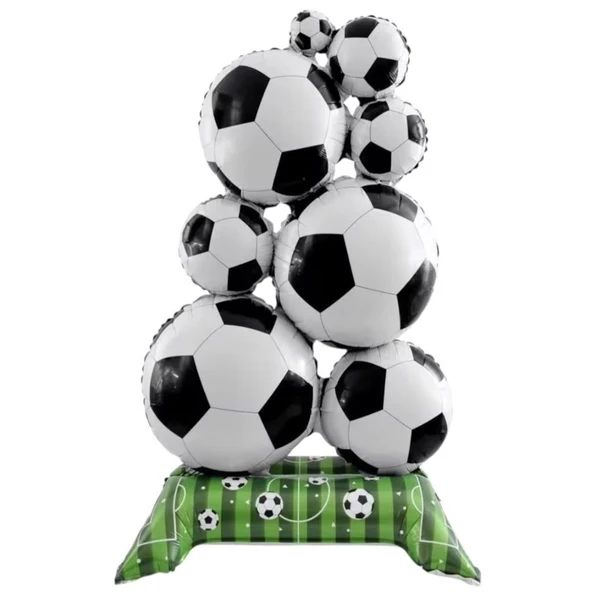 Ayaklı Futbol Topu Şekilli Folyo Balon 1 Adet ürün görseli 1