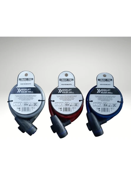 Bay-Tec Bisiklet Kilidi 150 cm - Resim 3