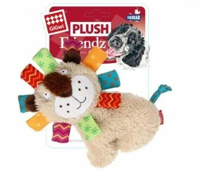 GiGwi Plush Friendz Sesli Aslan Peluş Köpek Oyuncağı (M) ürün görseli 1