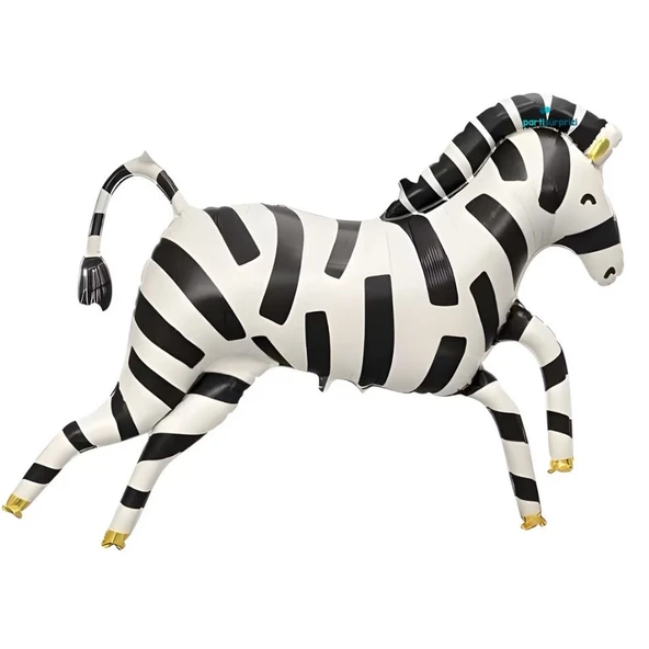 Büyük Boy Zebra Folyo Balon 1 Adet ürün görseli 1