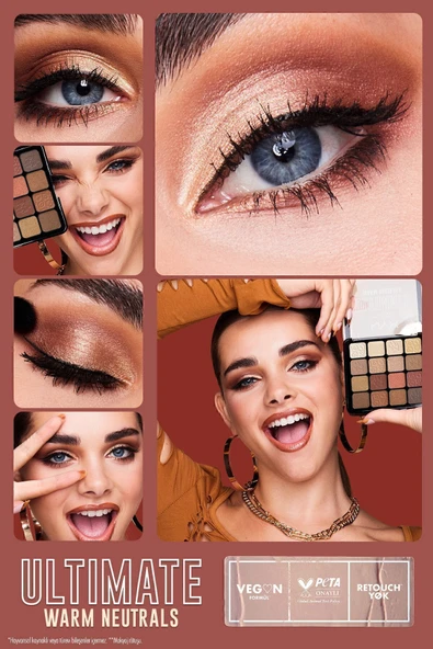 Göz Farı Paleti - Ultimate Shadow Pallette Warm Neutrals - Resim 4
