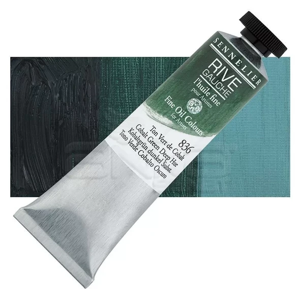 Sennelier Rive Gauche Yağlı Boya 40ml 836 Cobalt Green Deep Hue ürün görseli 1