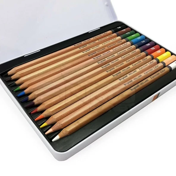 Bruynzeel Expression Colour 12li Kuru Boya Kalem Seti - Resim 3