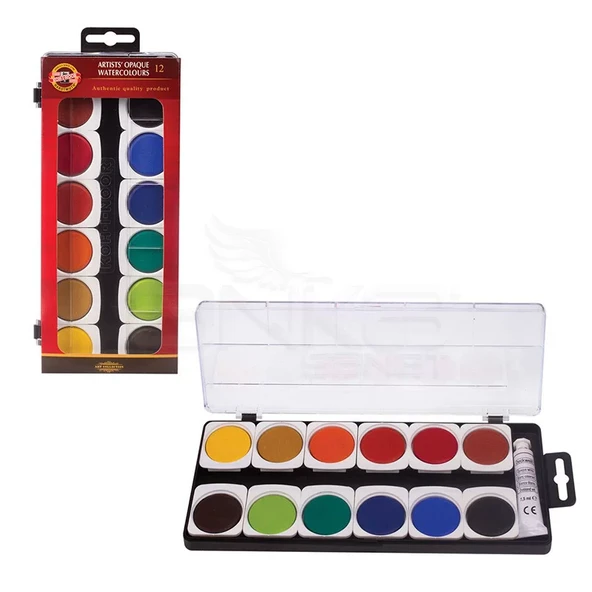Koh-i-Noor Sulu Boya Seti Opak 12li 30mm 175504 ürün görseli 1