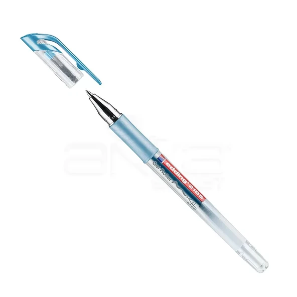 Edding 2185 Jel Roller Kalem 0.7mm-Metalik Mavi ürün görseli 1