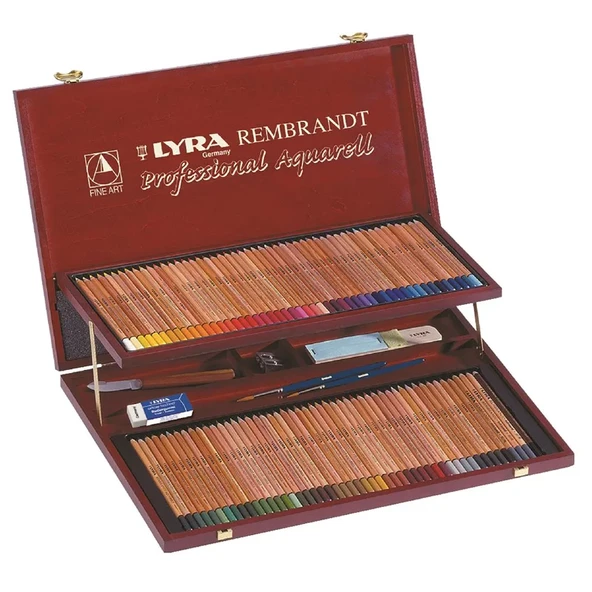 Lyra Rembrant Professional Aquarell Ahşap Kutulu 106lı Set ürün görseli 1