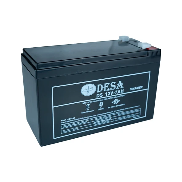 DESA 12V 7AH Kuru Bakımsız Akü ürün görseli 1