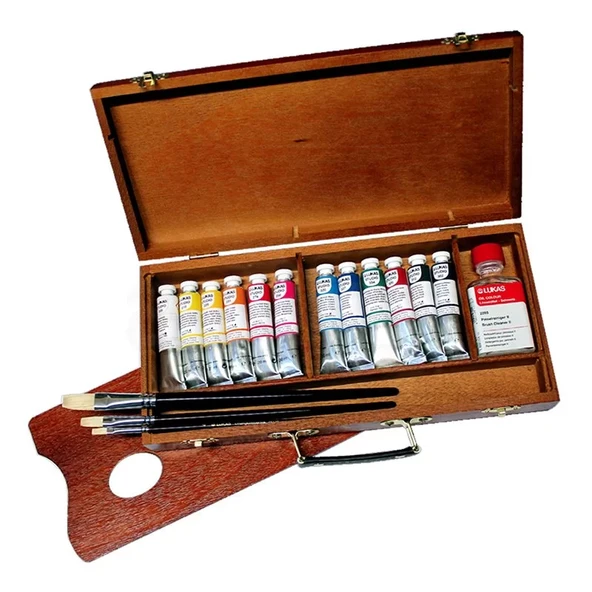 Lukas Studio Yağlı Boya Seti Beechwood Box Ahşap Kutu 6057 ürün görseli 1