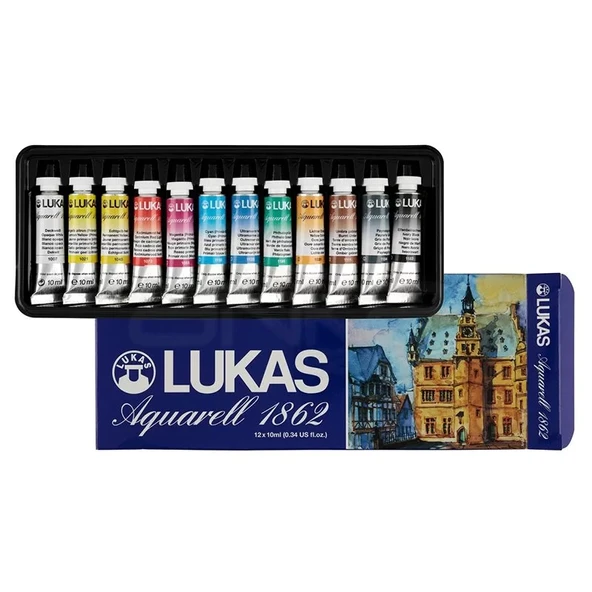 Lukas Aquarell 1862 Artist Sulu Boya 12x10ml 6727 ürün görseli 1