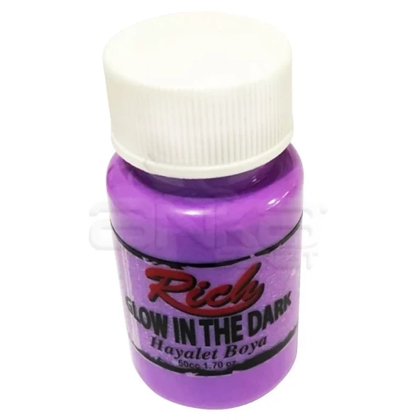 Rich Karanlıkta Parlayan Boya Glow In The Dark 50ml 3012 Mor ürün görseli 1