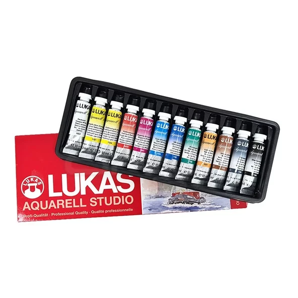 Lukas Sulu Boya Takımı Tüp 12 Renk 10ml 6104 ürün görseli 1