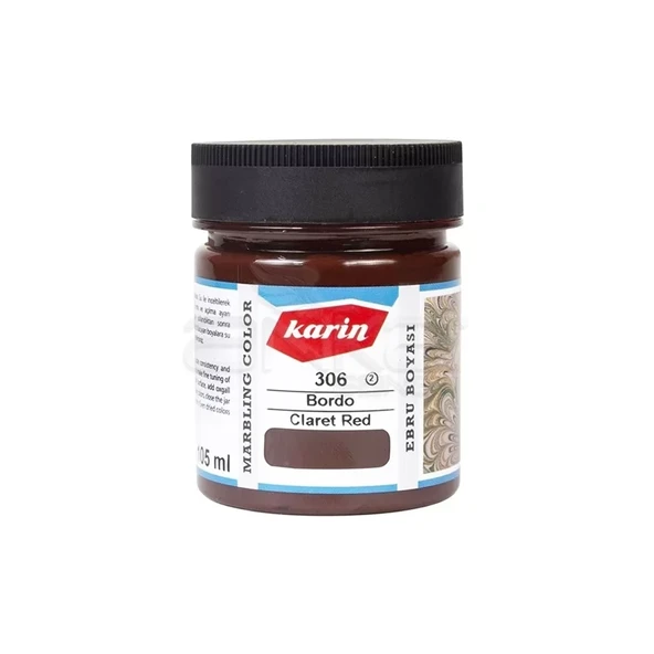 Karin Ebru Boyası Ezilmiş 306 Bordo 105cc ürün görseli 1