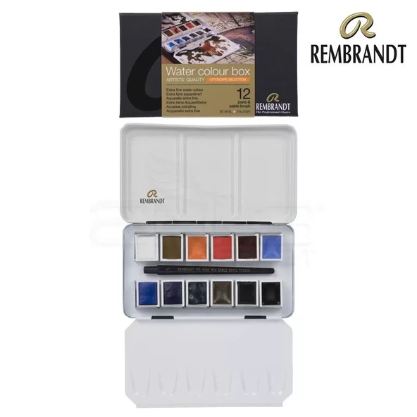 Rembrandt Sulu Boya Seti 12 Renk + Fırça Cityscape Selection ürün görseli 1