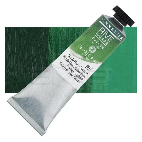 Sennelier Rive Gauche Yağlı Boya 40ml 897 Phthalo Green Yellow Shade ürün görseli 1