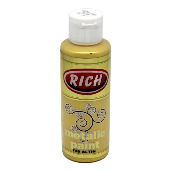 Rich Akrilik Metalik Boya 120ml 720 Altın ürün görseli 1