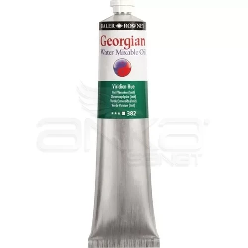 Daler Rowney Georgian Water Mixable Oil Su Bazlı Yağlı Boya 200ml 382 Viridian Hue ürün görseli 1