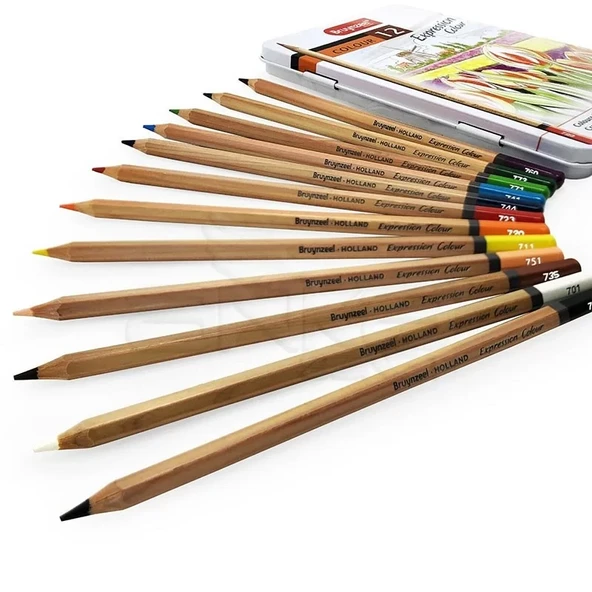 Bruynzeel Expression Colour 12li Kuru Boya Kalem Seti ürün görseli 1