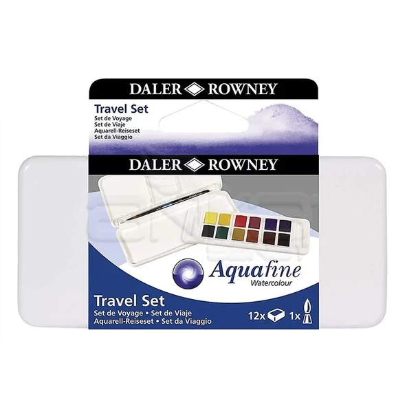 D&R Aquafine Travel Set Fırça Hediyeli Plastik Kutu 12li 131900001 ürün görseli 1