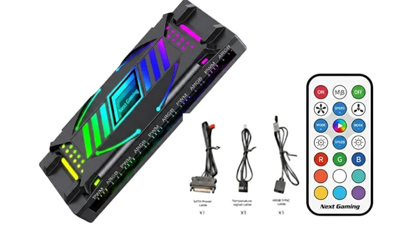 NG 11 Port ARGB & PWM Fan Kontrolcü Manyetik & Kumandalı ürün görseli 1