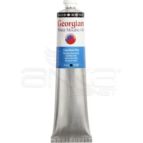 Daler Rowney Georgian Water Mixable Oil Su Bazlı Yağlı Boya 200ml 112 Coeruleum Hue ürün görseli 1