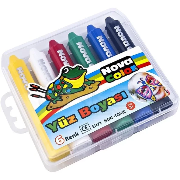 Nova Color Yüz Boyama Kalemi 6lı NC-210 ürün görseli 1